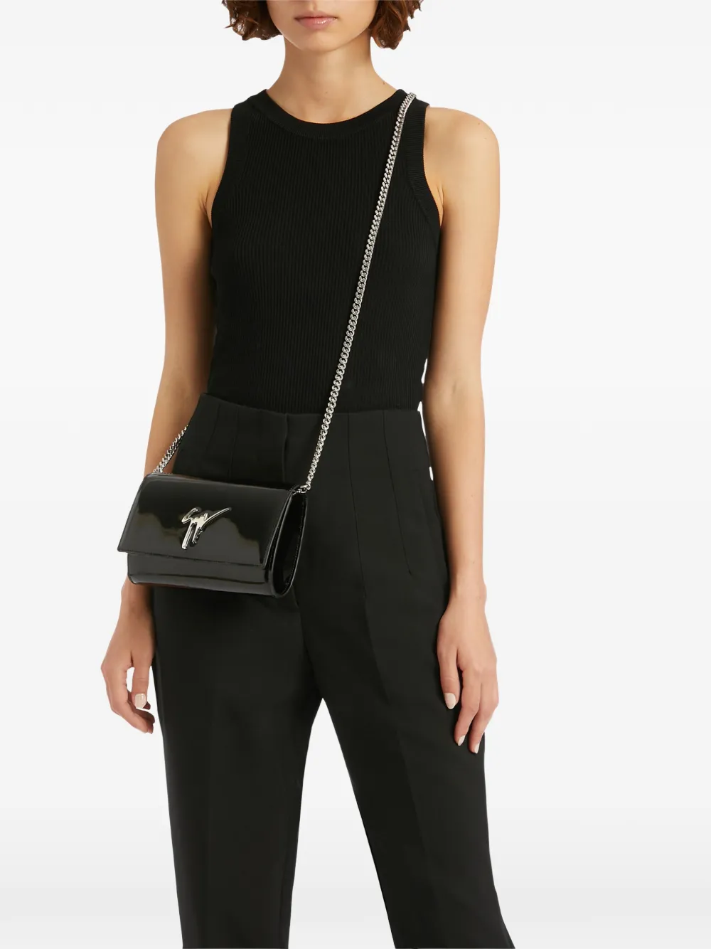 Giuseppe Zanotti Cleopatra clutch Zwart