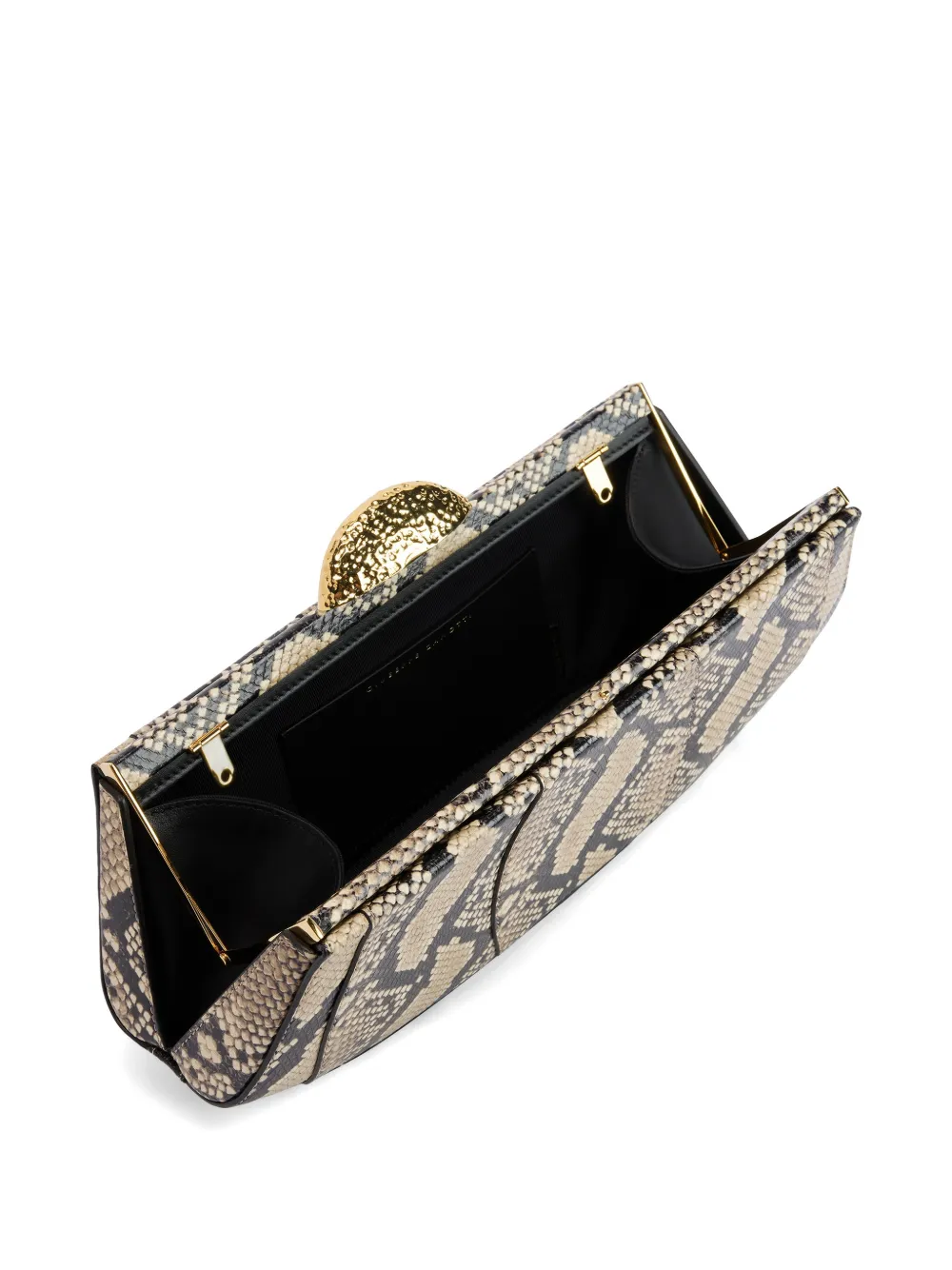 Giuseppe Zanotti Eve clutch met ketting Beige