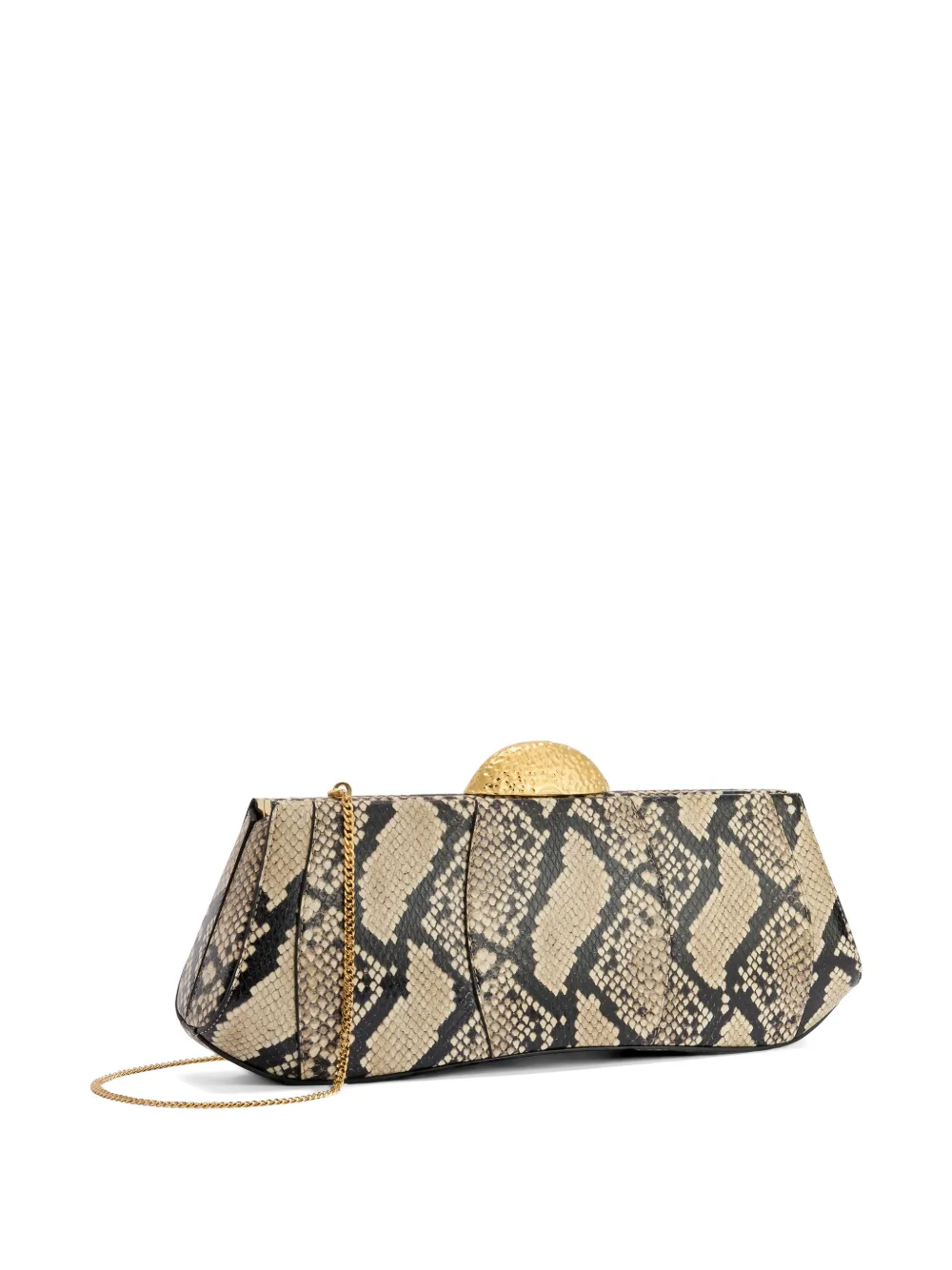 Giuseppe Zanotti Eve clutch met ketting Beige