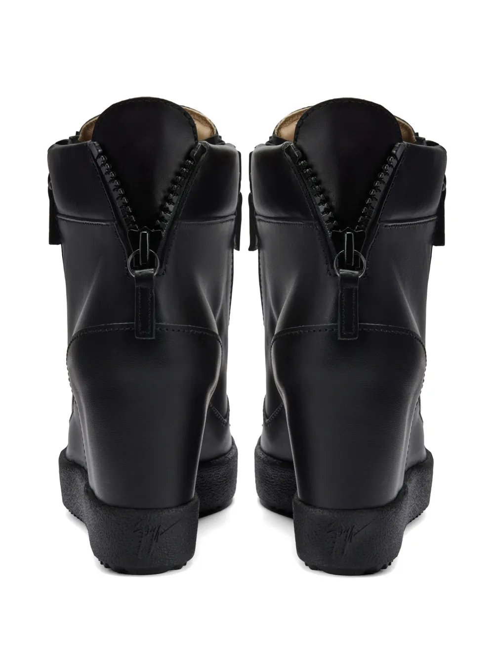 Giuseppe Zanotti Addy sneakers met sleehak Zwart