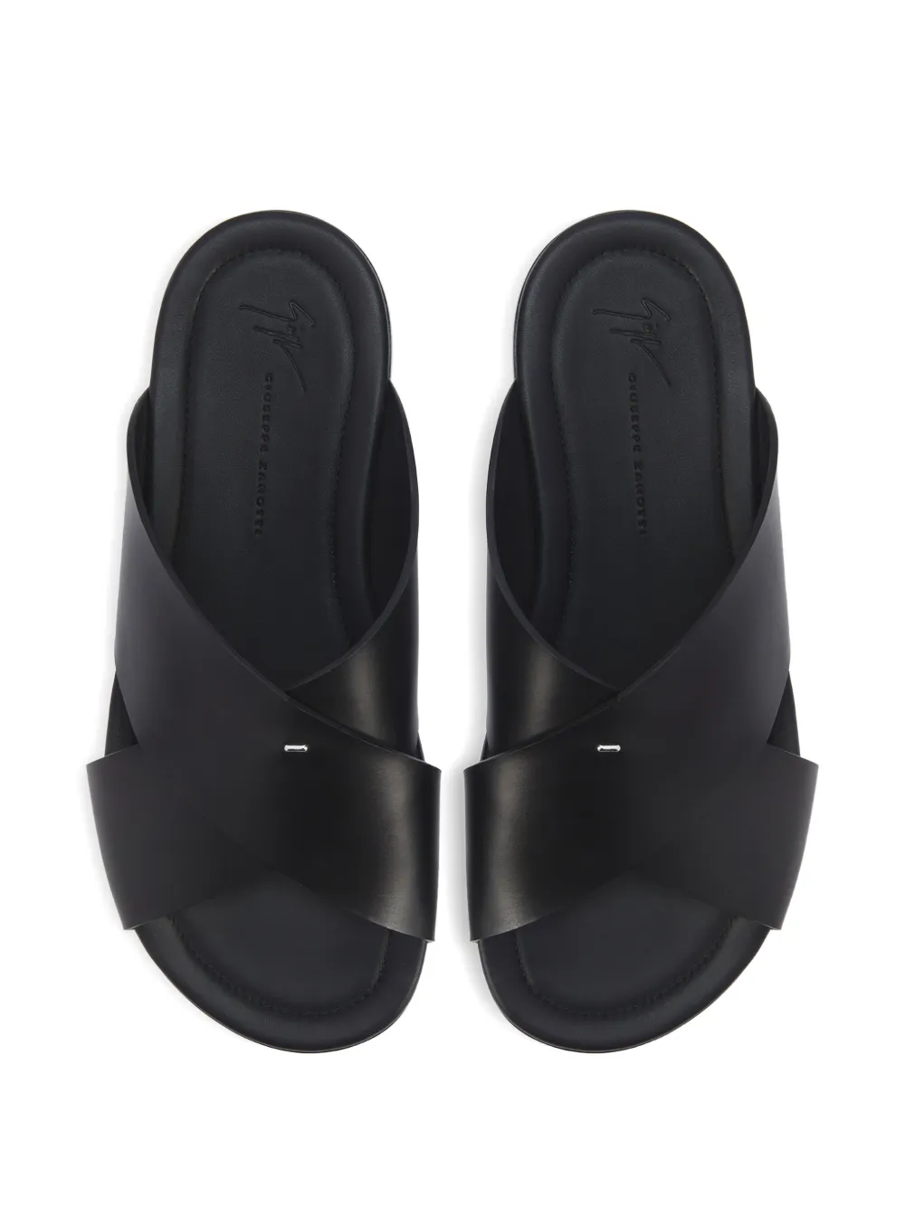 Giuseppe Zanotti Keanu platte sandalen Zwart