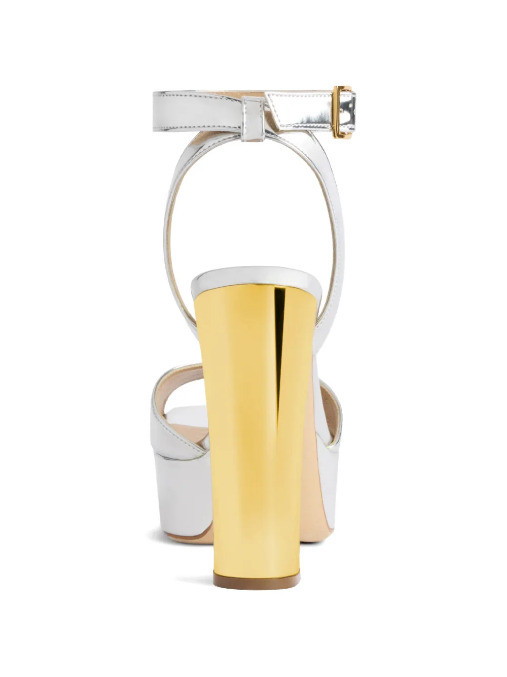 Giuseppe Zanotti Betty sandalen met plateauzool Zilver