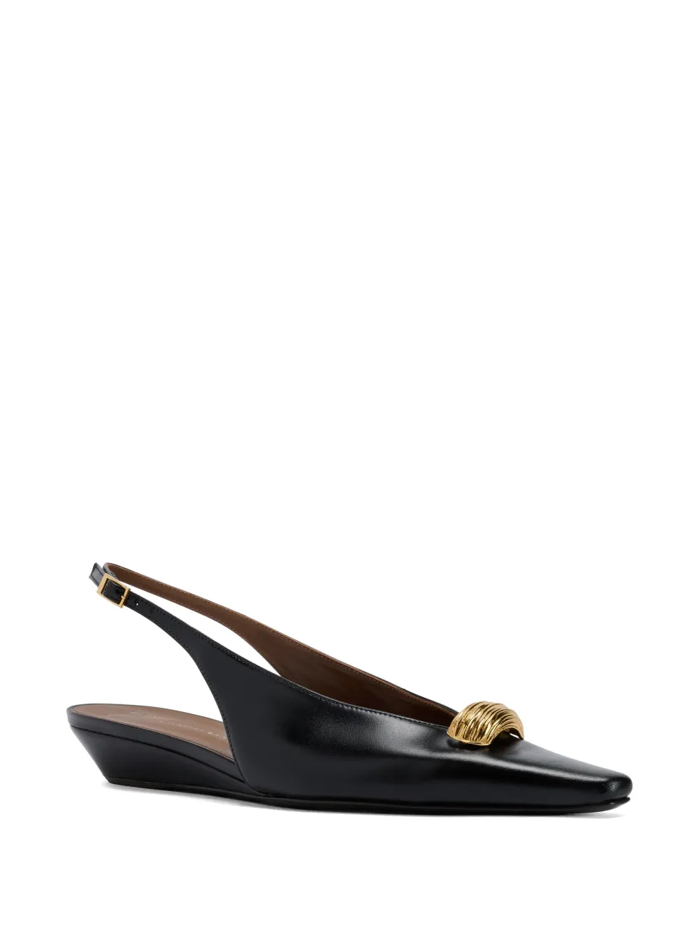 Giuseppe Zanotti Virginia slingback ballerina's Zwart