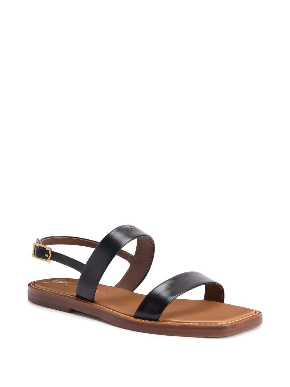 Giuseppe Zanotti Kalfsleren sandalen met bandjes Zwart