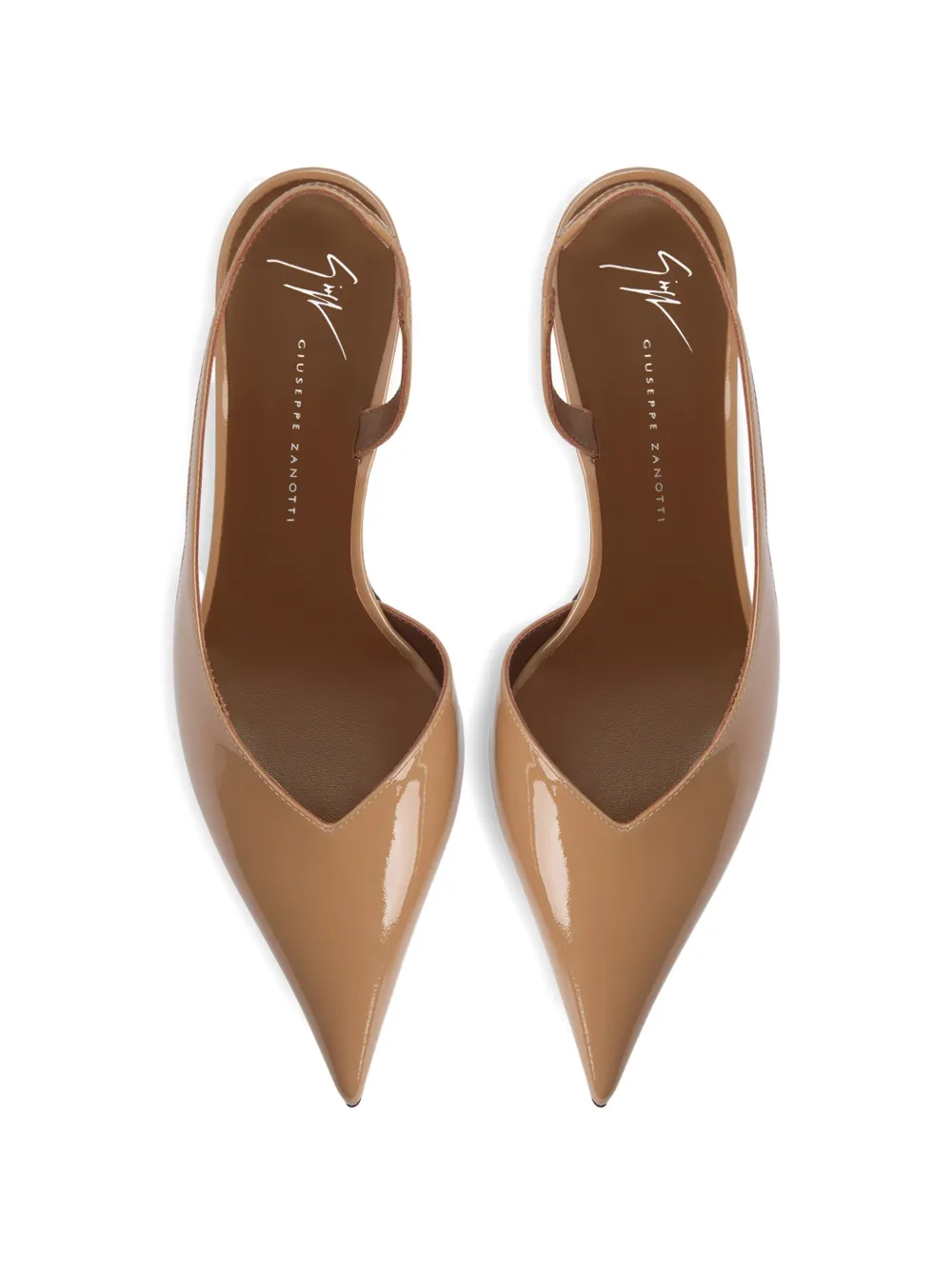 Giuseppe Zanotti Lakleren slingbacks pumps Bruin