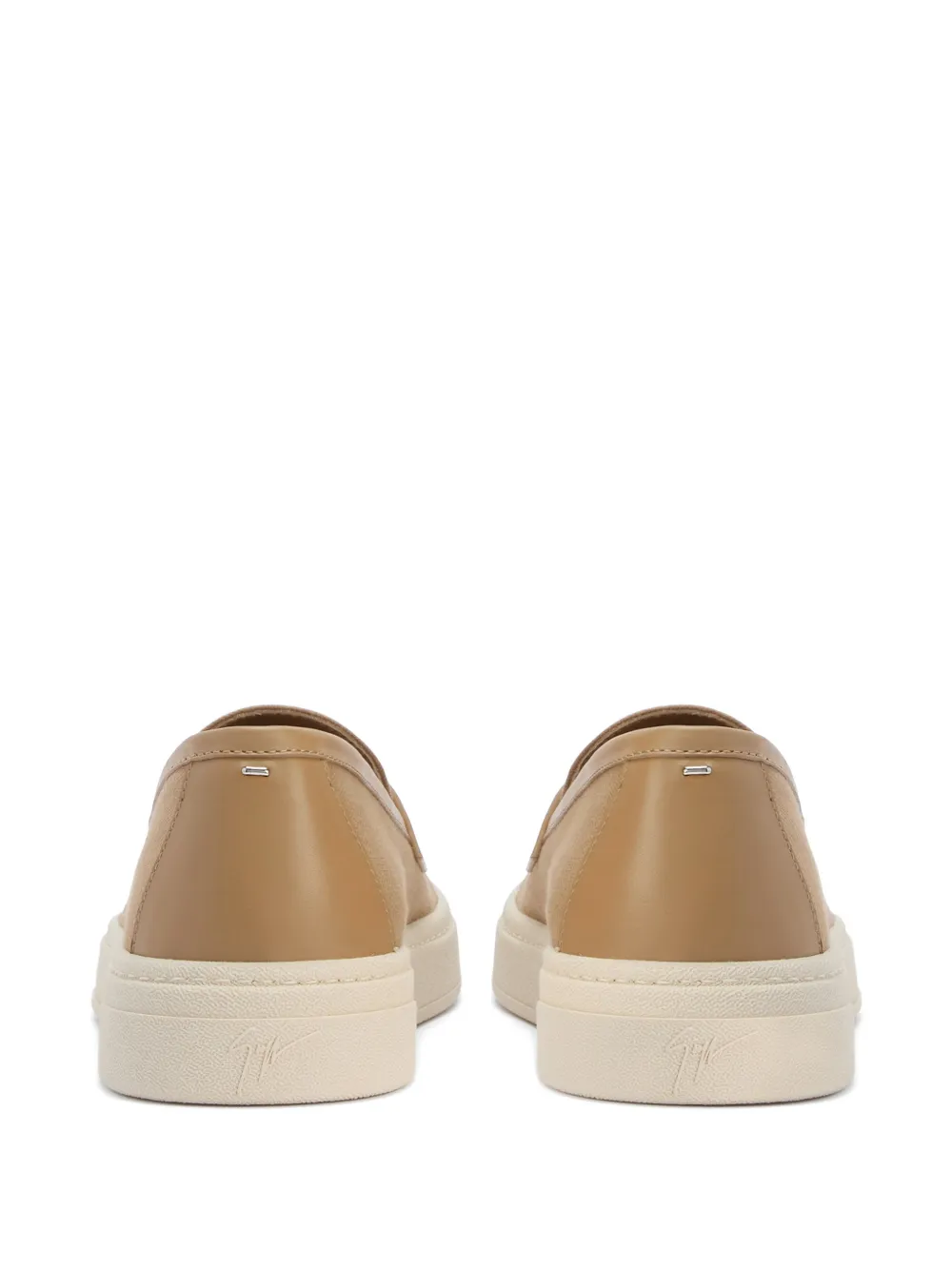 Giuseppe Zanotti penny bar slip-on sneakers Beige
