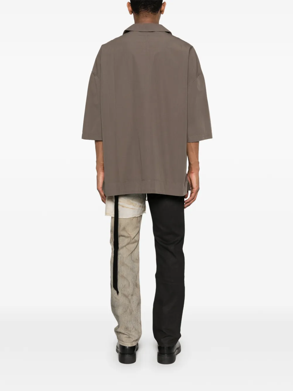 Rick Owens DRKSHDW Magnum Tommy overhemd met borstzak Bruin