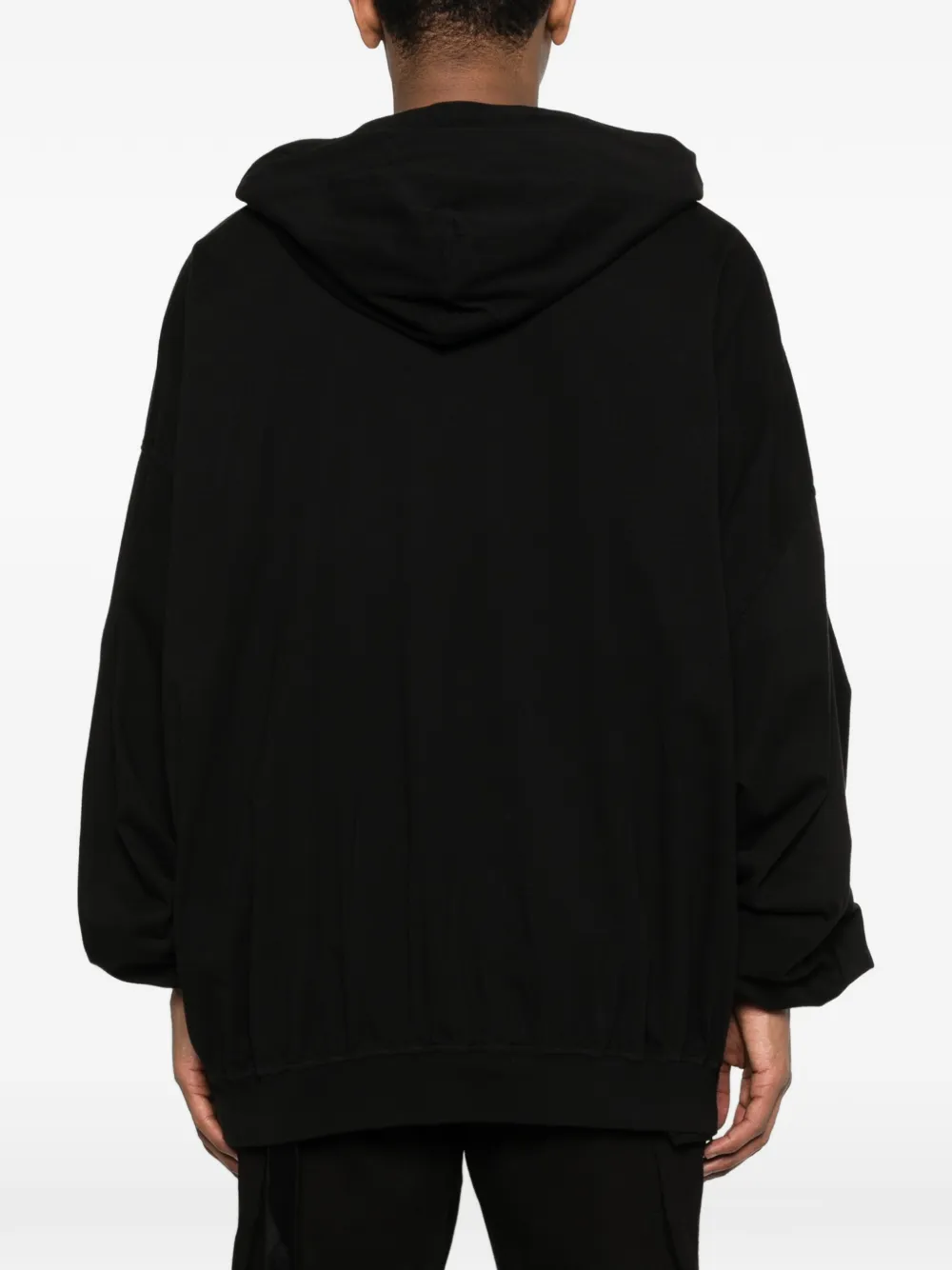 Rick Owens DRKSHDW Hoodie met strikdetail Zwart