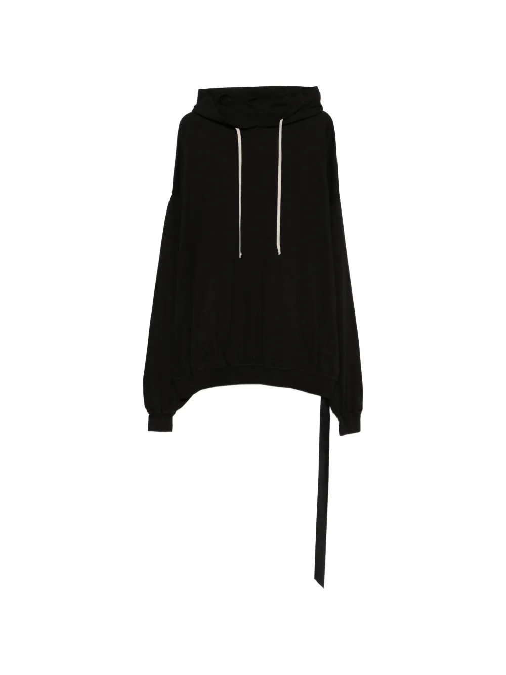 Rick Owens DRKSHDW tie-detail hoodie - Schwarz