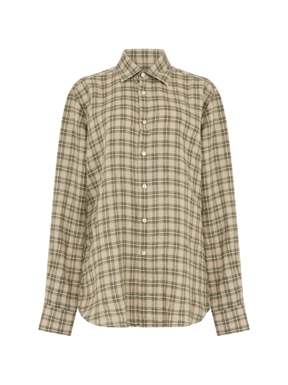 slowear check-pattern long-sleeve shirt - Toni neutri