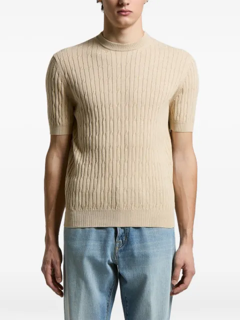 Peserico ribbed short-sleeve T-shirt