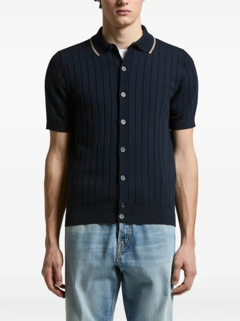 Peserico ribbed-collared T-shirt
