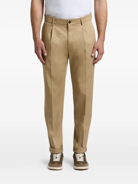 Peserico pleated-front turn-up trousers