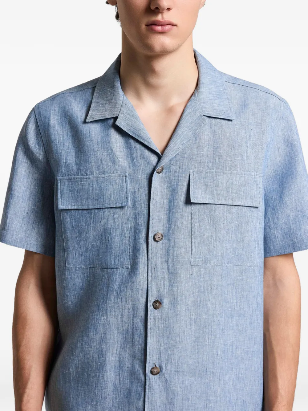  Peserico Pocket Shirt - Blue 