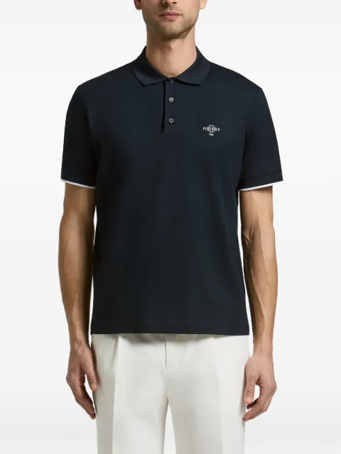 Peserico Piquet logo-print polo shirt