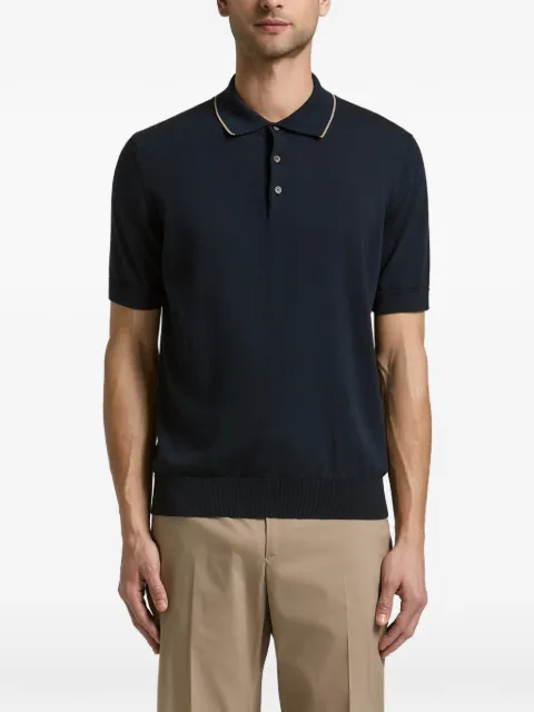 Peserico contrast-trim polo shirt