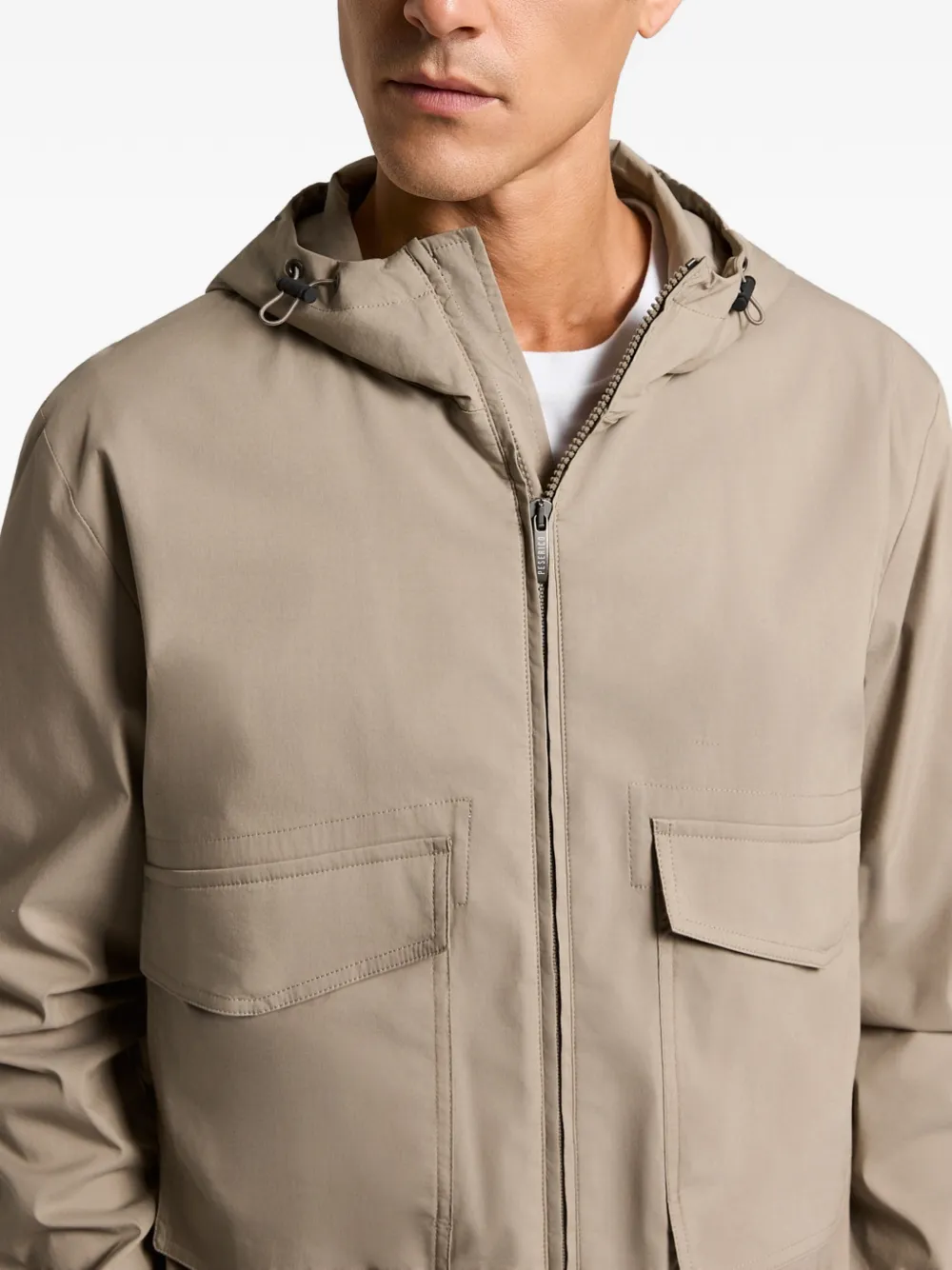  Peserico Hooded Pocket Jacket - Neutrals 