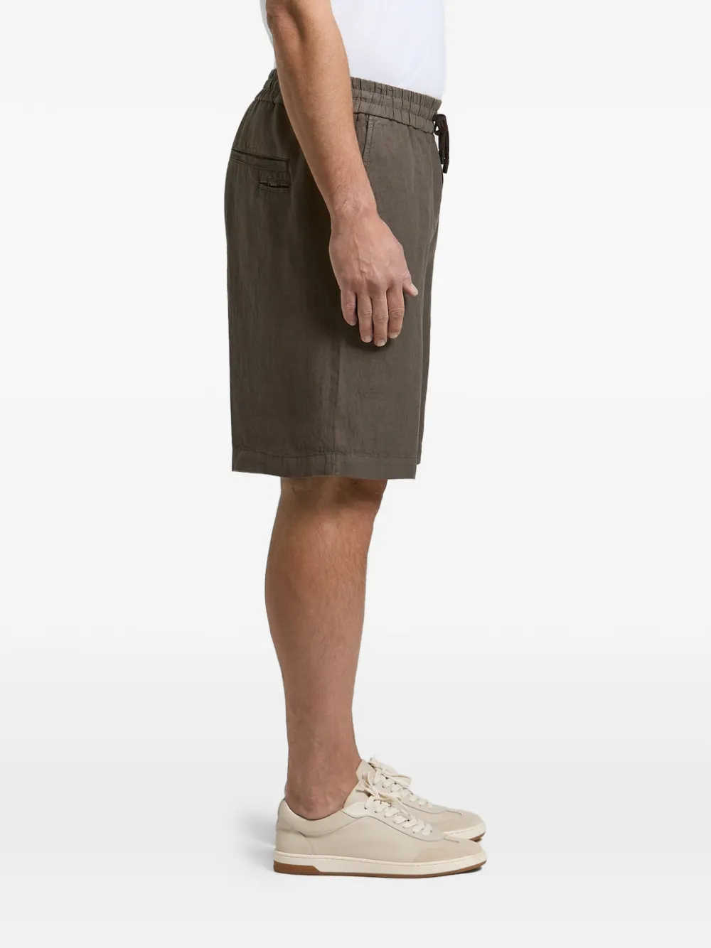 Peserico drawstring-waist shorts - Brown