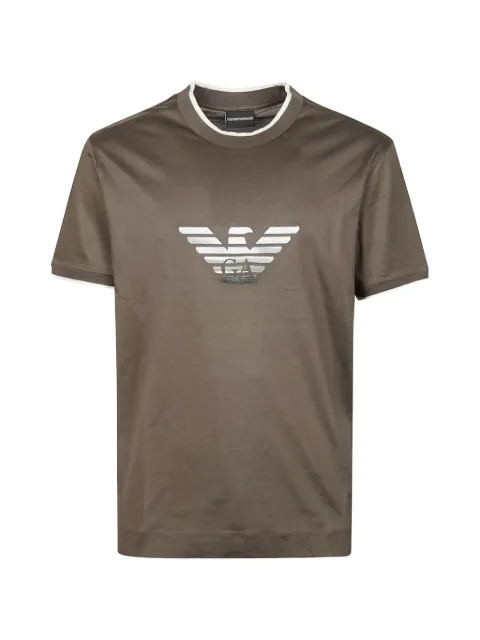 Emporio Armani t-shirt à appliqué aigle