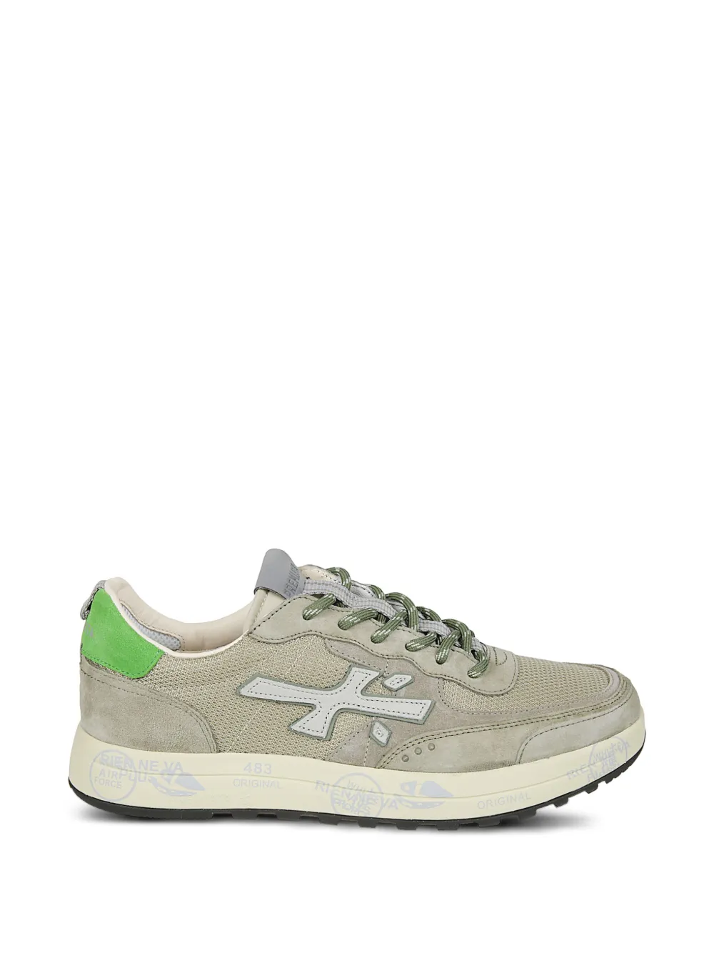Premiata logo lace-up sneakers - Grigio