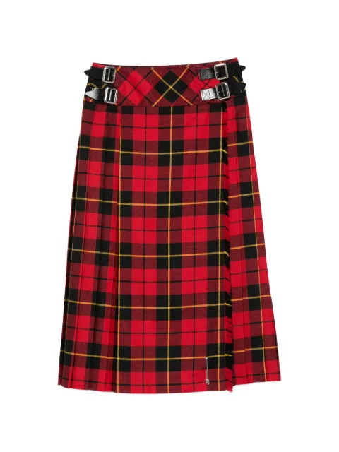 Le Kilt buckle tartan skirt
