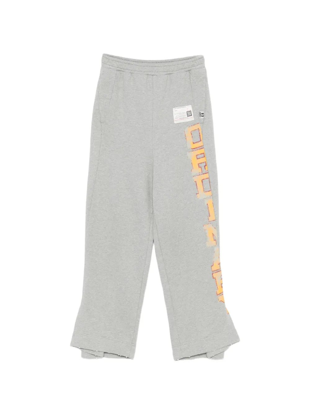 Maison MIHARA YASUHIRO logo-patch graphic-print track pants - Grigio