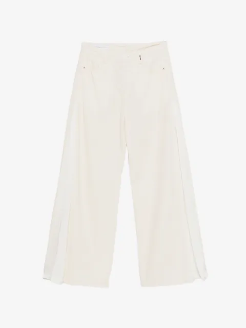 High pantalon à bandes contrastantes