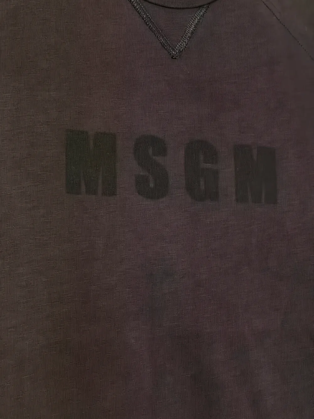 MSGM Kids logo-print T-shirt Grijs