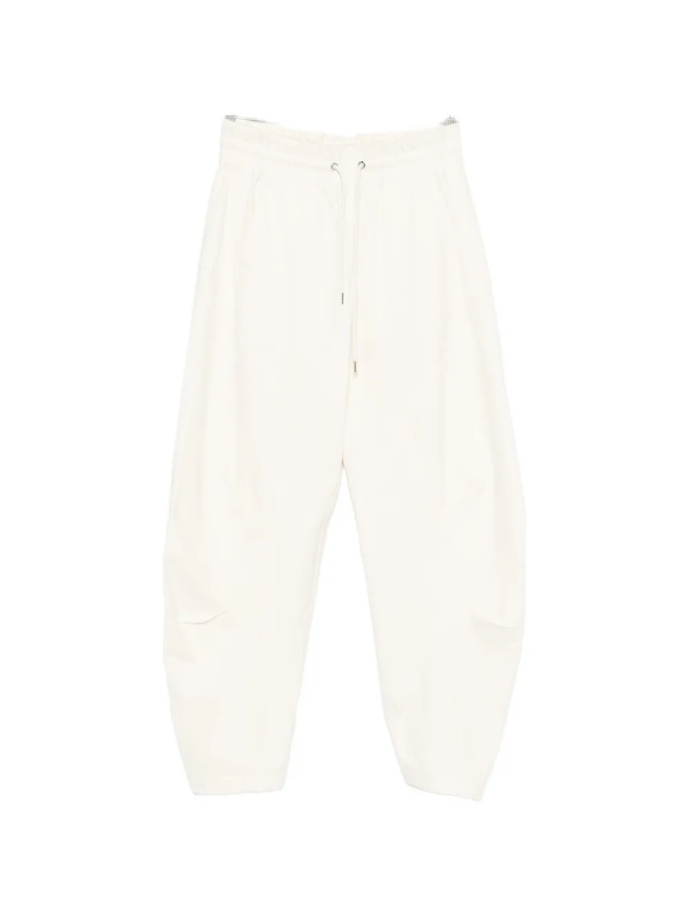 High Skittle Drawstring Trousers In Neutral