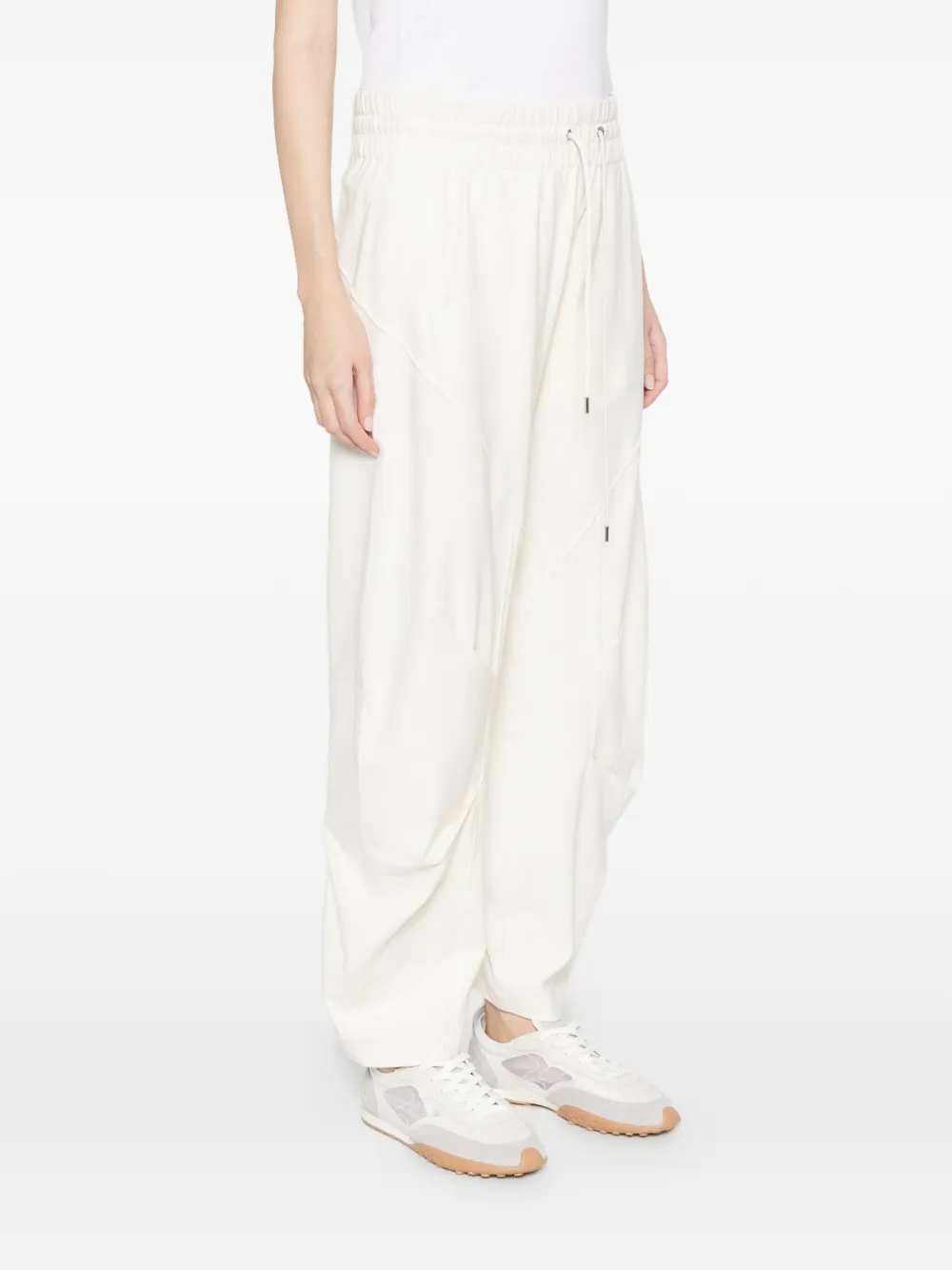  High Skittle Drawstring Trousers - Neutrals 