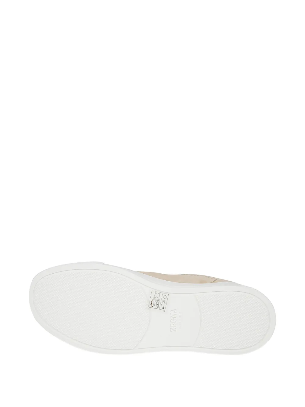 Zegna Leren sneakers Beige