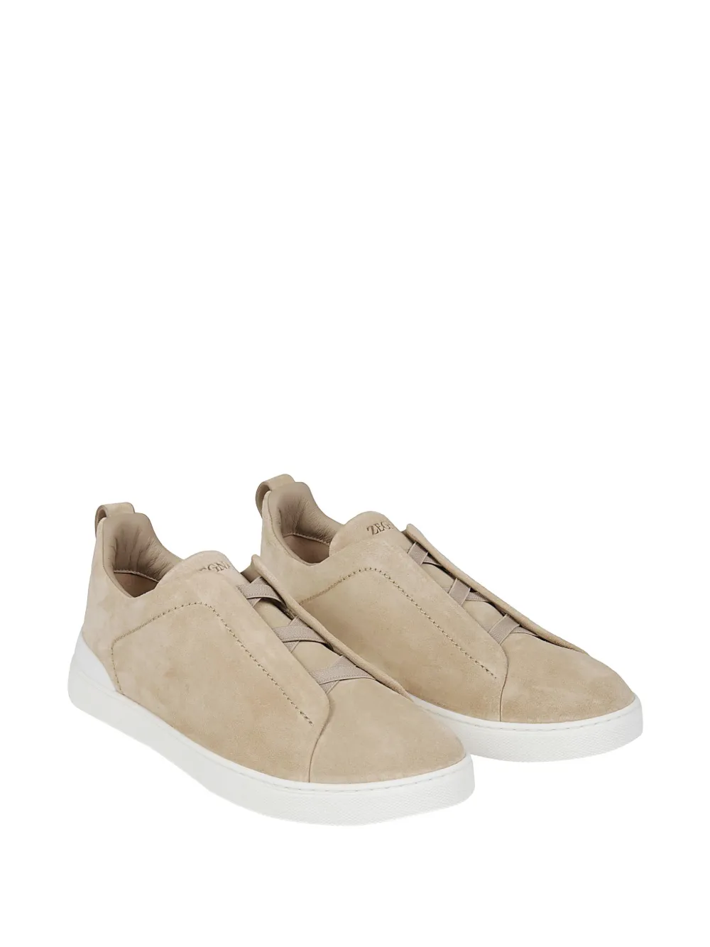 Zegna Leren sneakers Beige