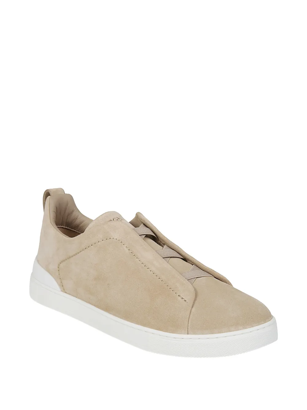Zegna Leren sneakers Beige