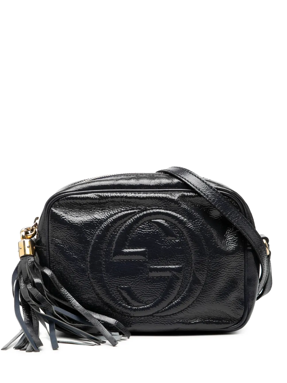 Gucci Pre-Owned 2000-2015 Patent Soho Disco crossbody bag - Blu