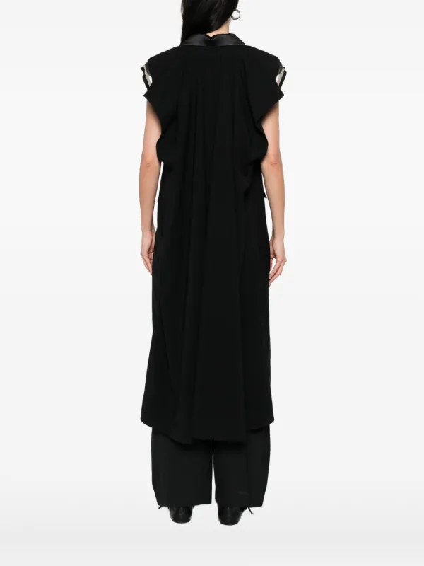 Sacai ダブルコート | ブラック | FARFETCH JP