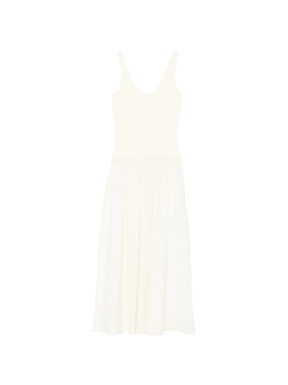 Sessùn Solao scoop-neck midi dress - Toni neutri