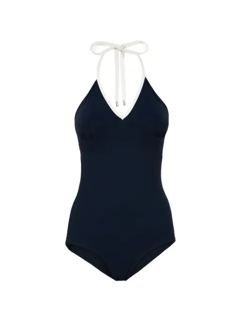 Peserico two-tone halterneck swimsuit