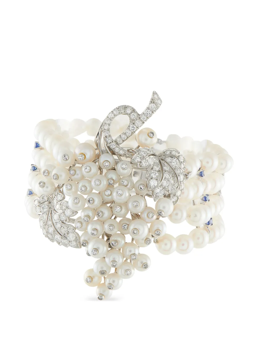 LB Exclusive leaf-motif multi-stone bracelet - Argento