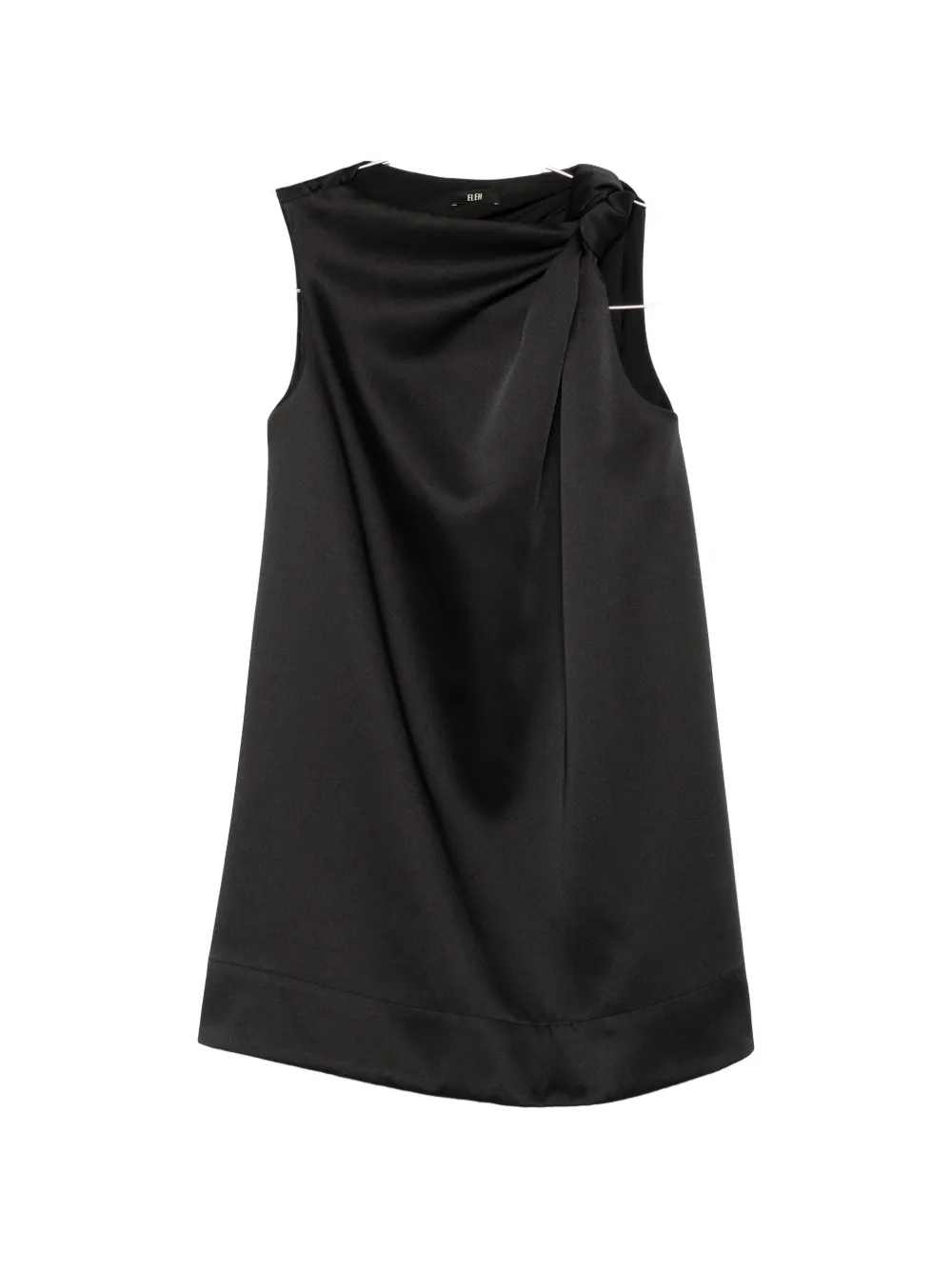 Eleh knot-detail mini dress - Nero