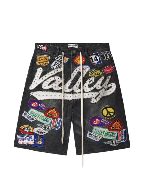 Vale  1980s Jorts appliqué-embellished shorts