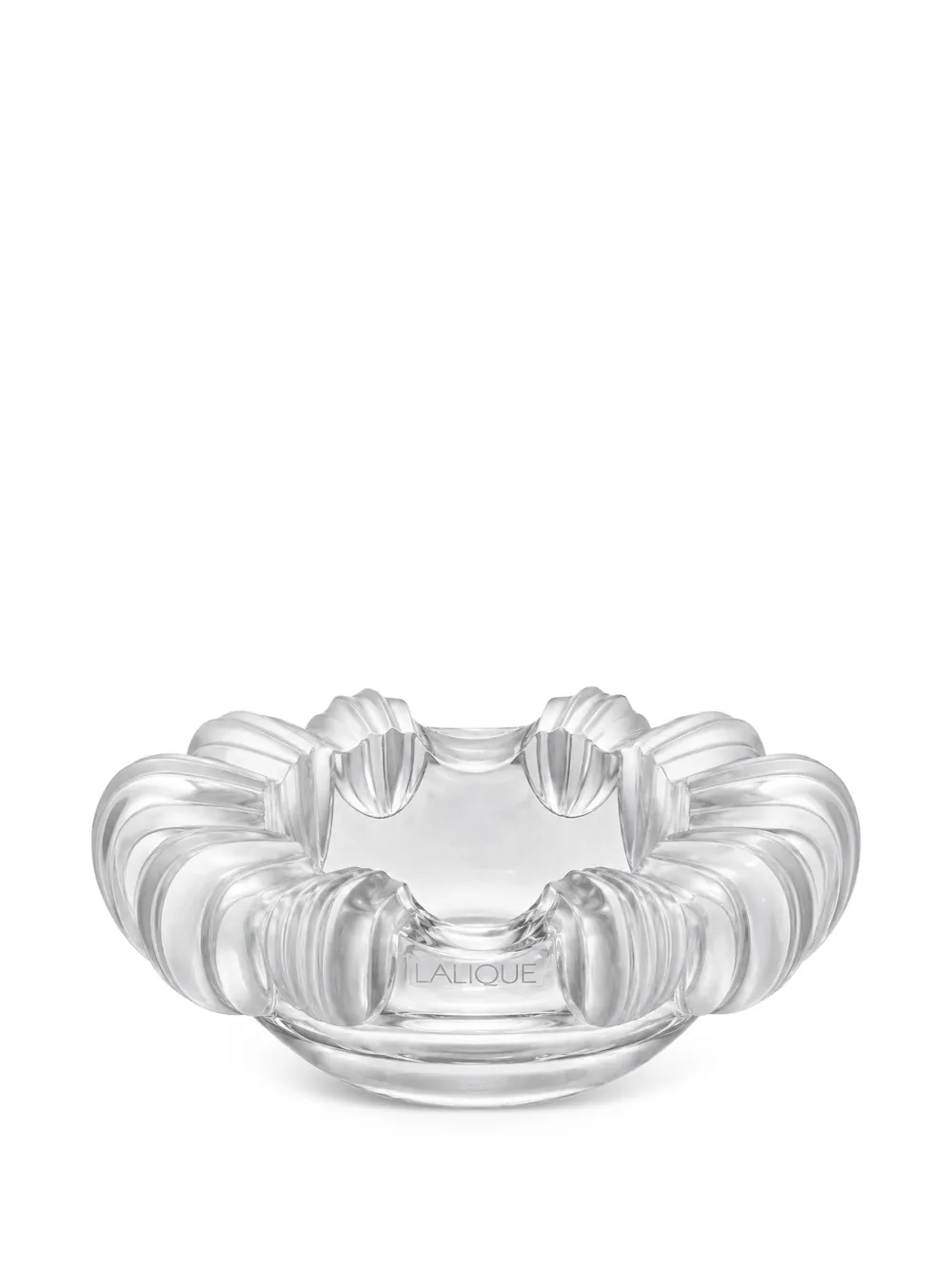 Lalique ruffled crystal bowl - Bianco
