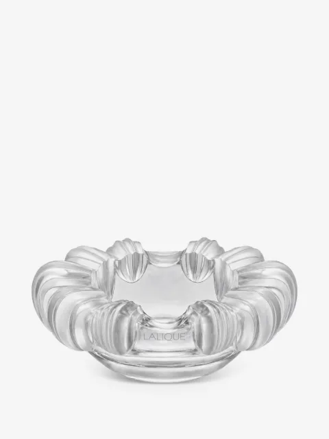 Lalique ruffled-detail decorative bowl