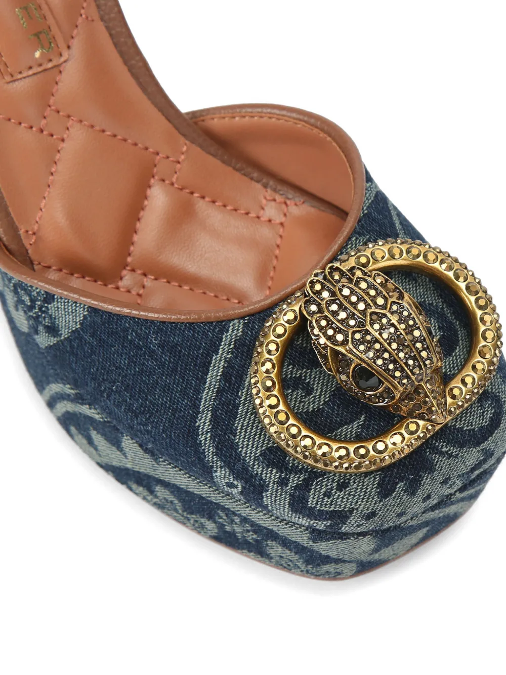 Kurt Geiger London Chelsea sandalen met plateauzool Blauw