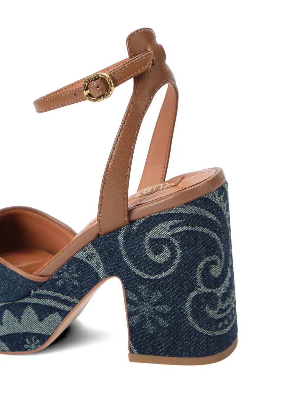 Kurt Geiger London Chelsea sandalen met plateauzool Blauw