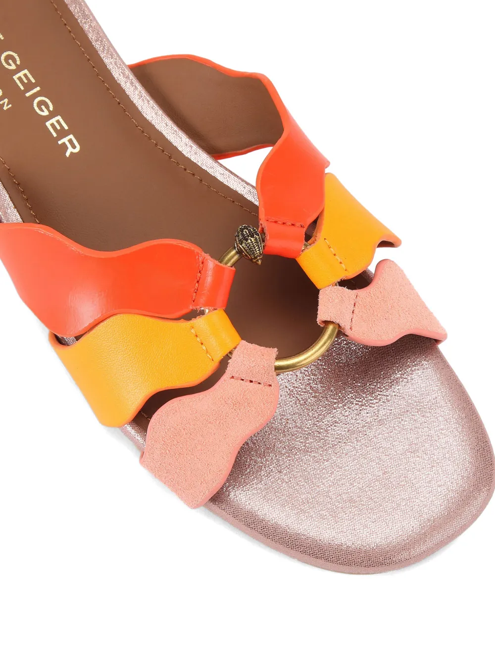 Kurt Geiger London Sun Wave sandalen Oranje