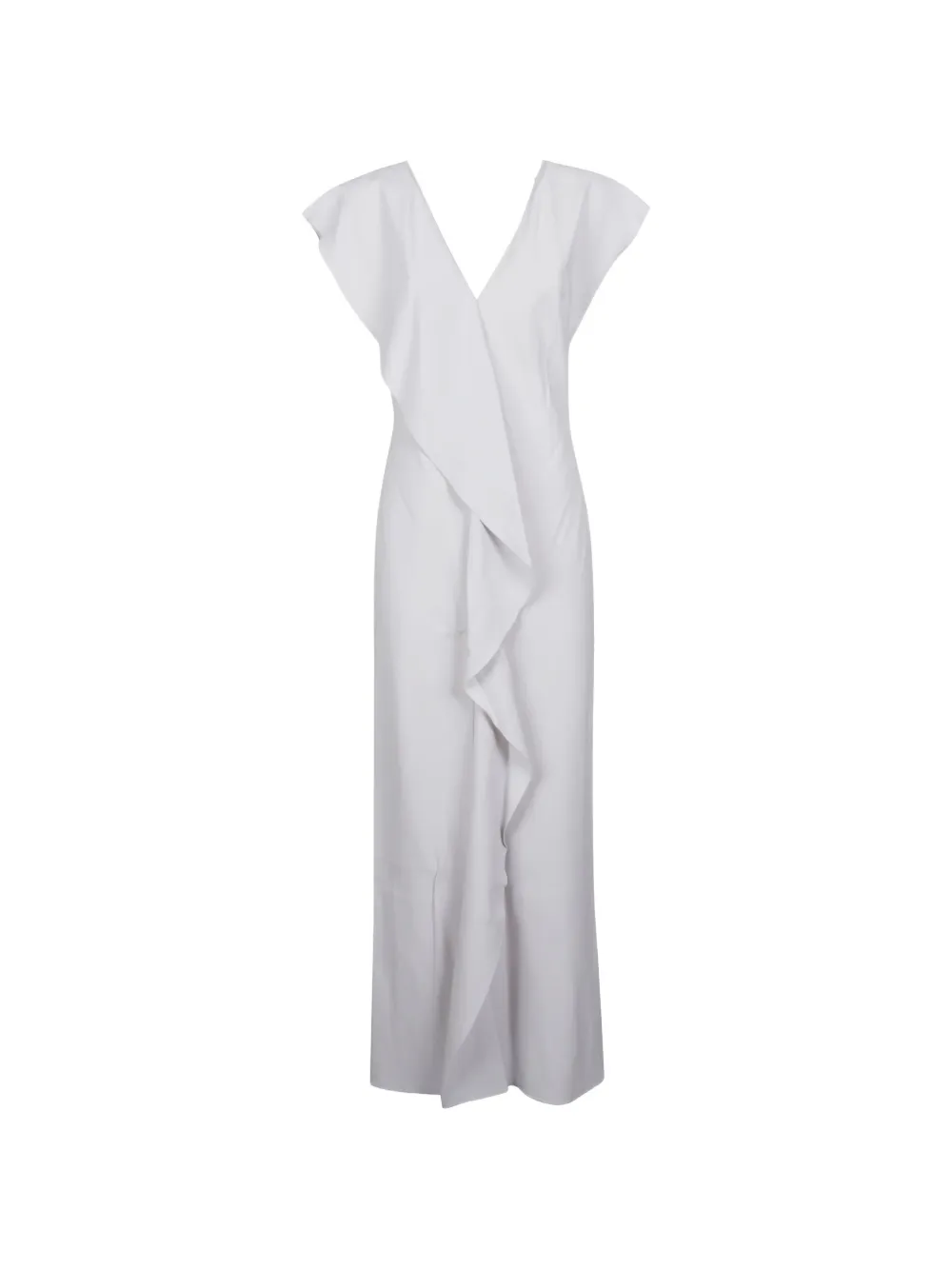 Patrizia Pepe V-neck draped dress - Bianco