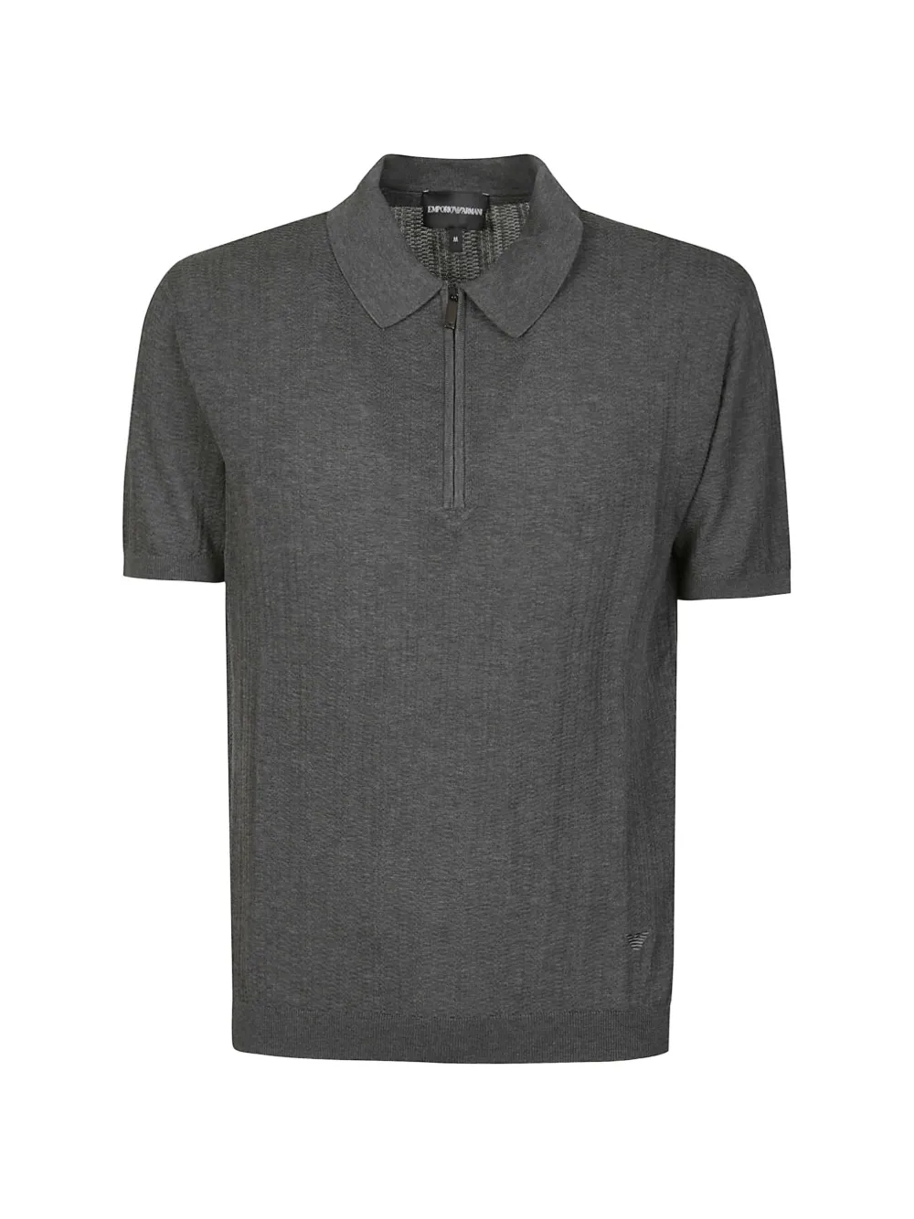 Emporio Armani Polo con zip - Grigio