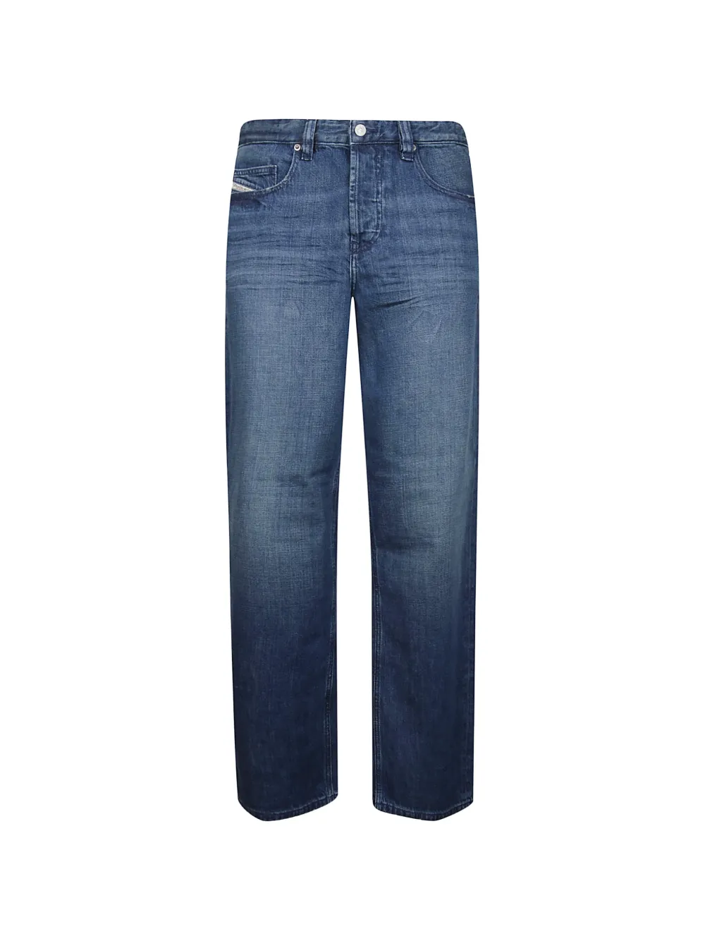 Diesel cotton wide-leg jeans - Blu