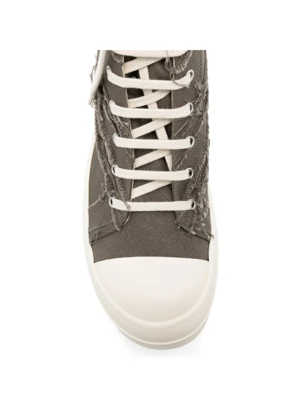 Rick Owens DRKSHDW Distressed high-top Sneakers | Grey | FARFETCH