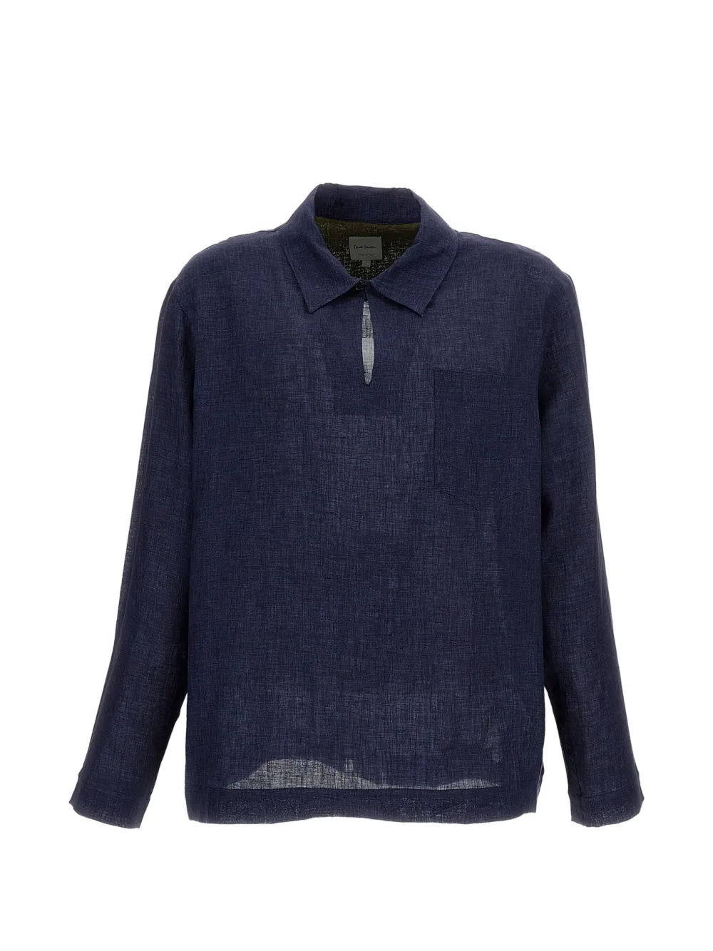 Paul Smith linen polo shirt - Blu